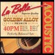 Струны для акустической гитары La Bella Golden Alloy 40PM